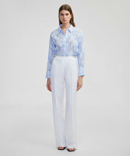 Drop Shoulder Floral Shirt