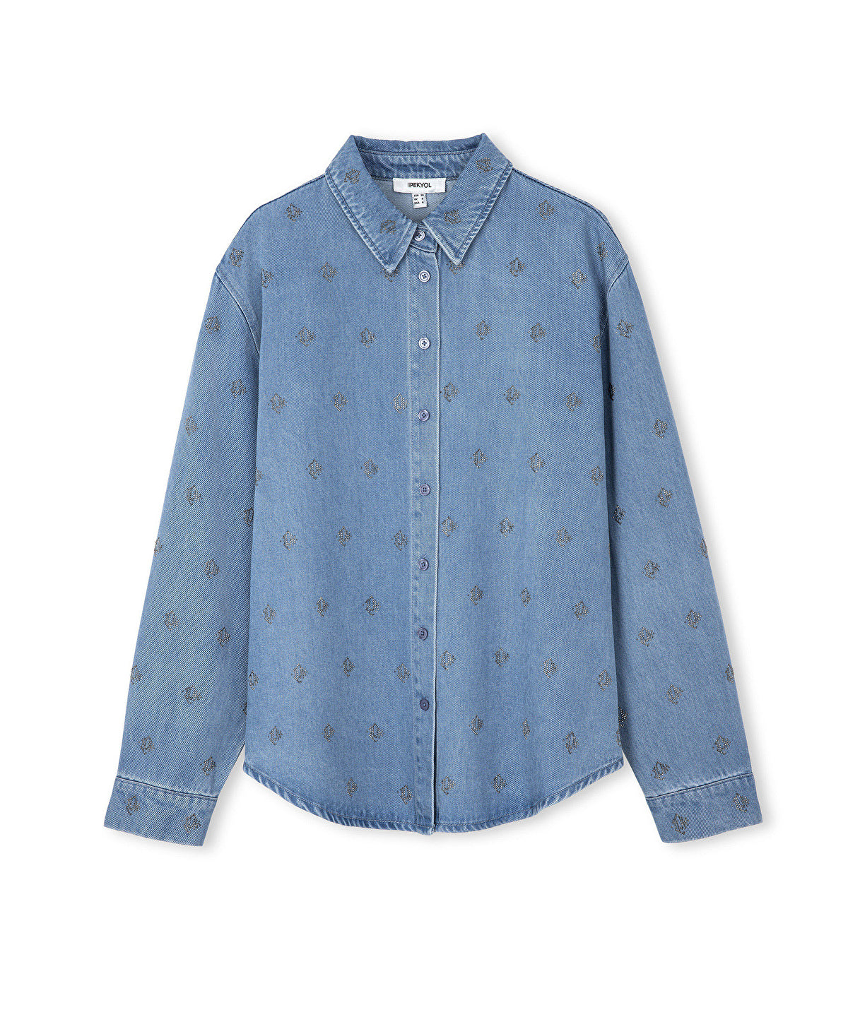 Zoomed Monogram Rhinestoned Shirt