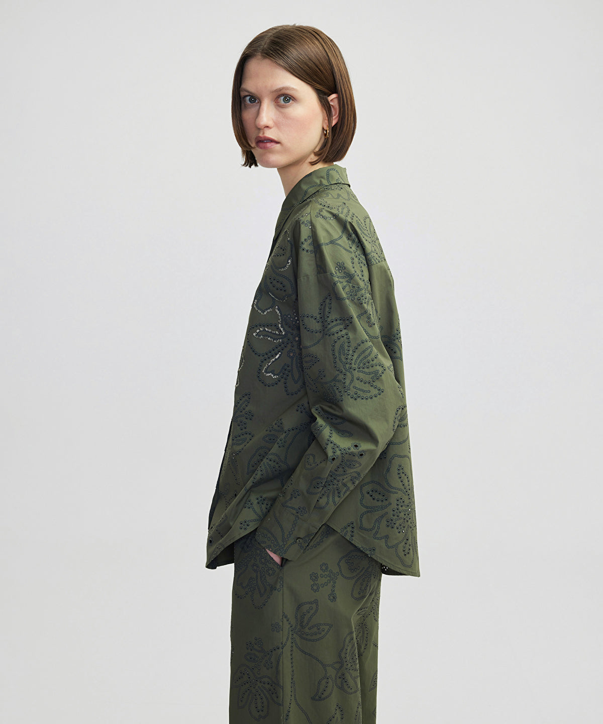 Embellished Broderie Anglaise Shirt