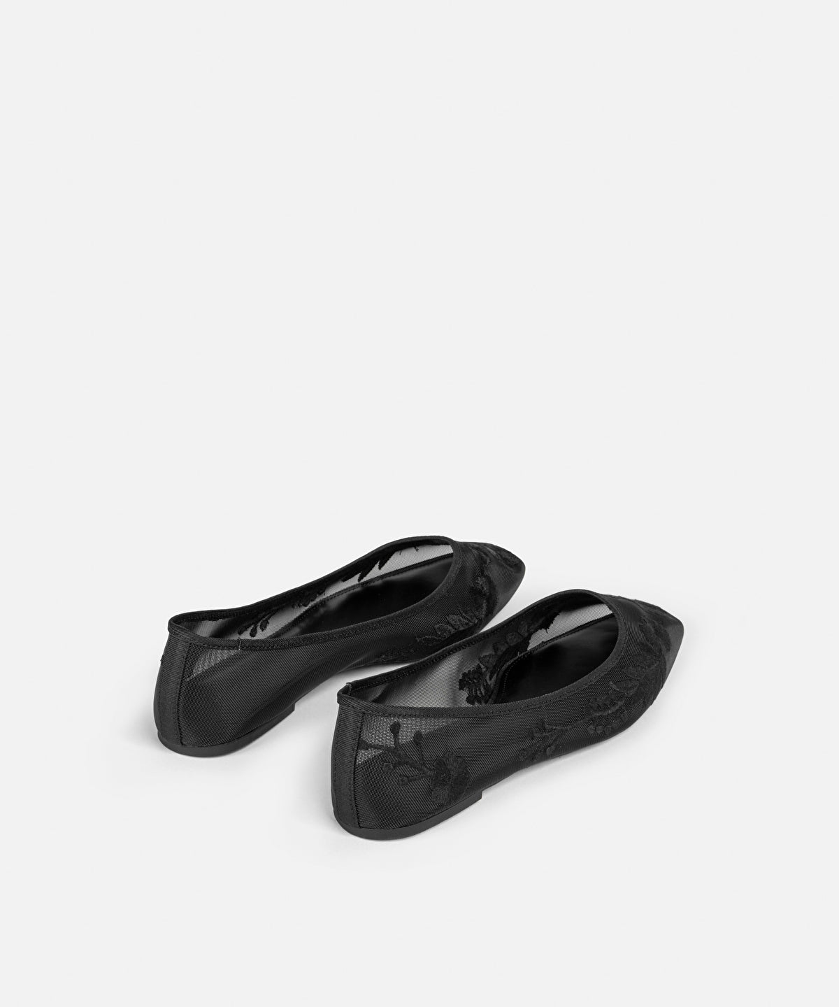 Zoomed Embroidered Ballet Flats
