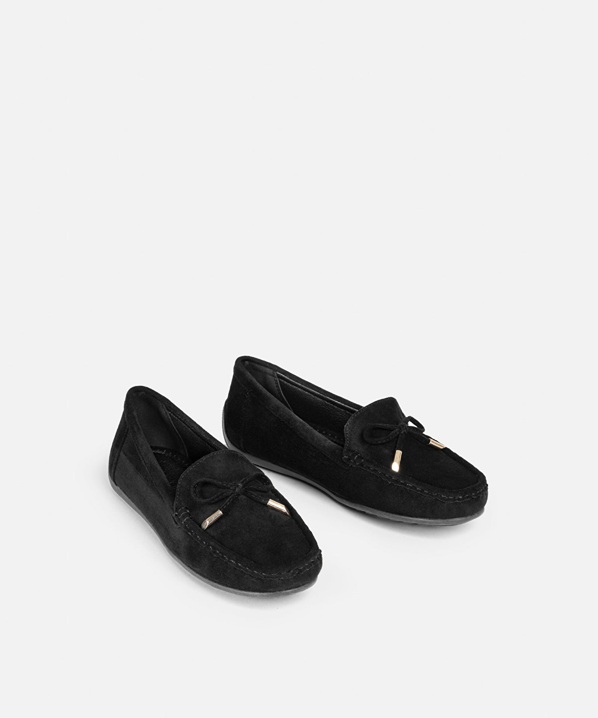 Zoomed Loafers With Bow