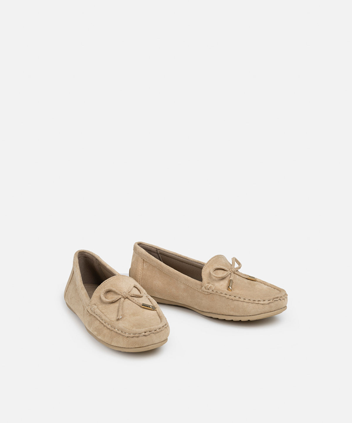 Zoomed Loafers With Bow