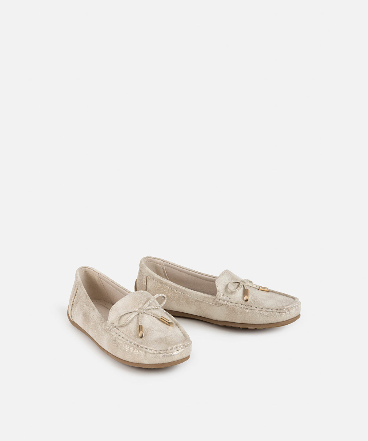 Zoomed Loafers With Bow