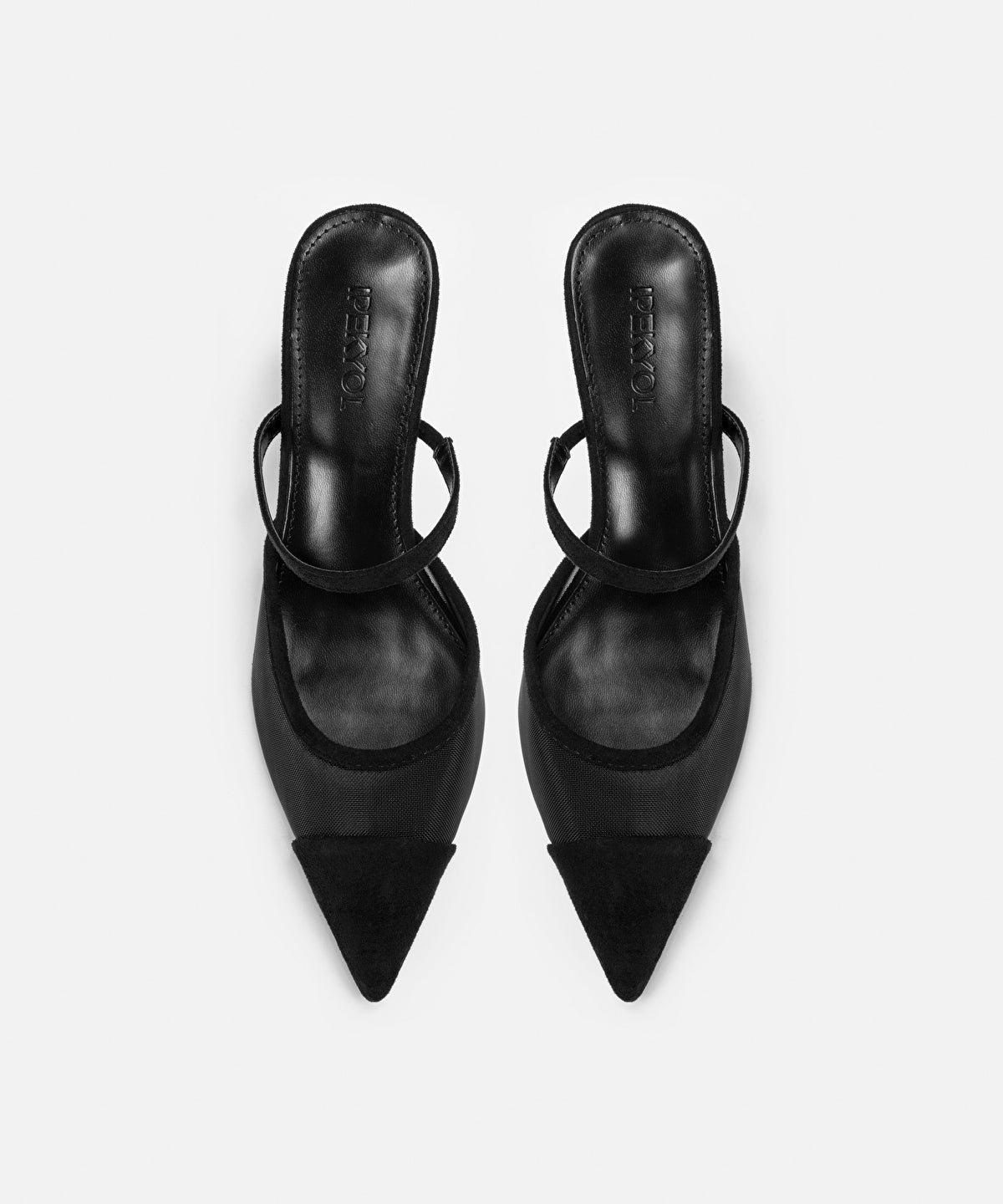 Zoomed Mesh Heeled Mules