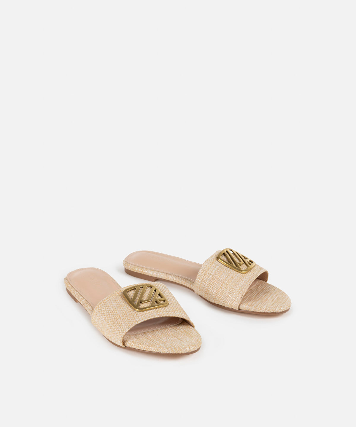 Monogram Buckled Slippers