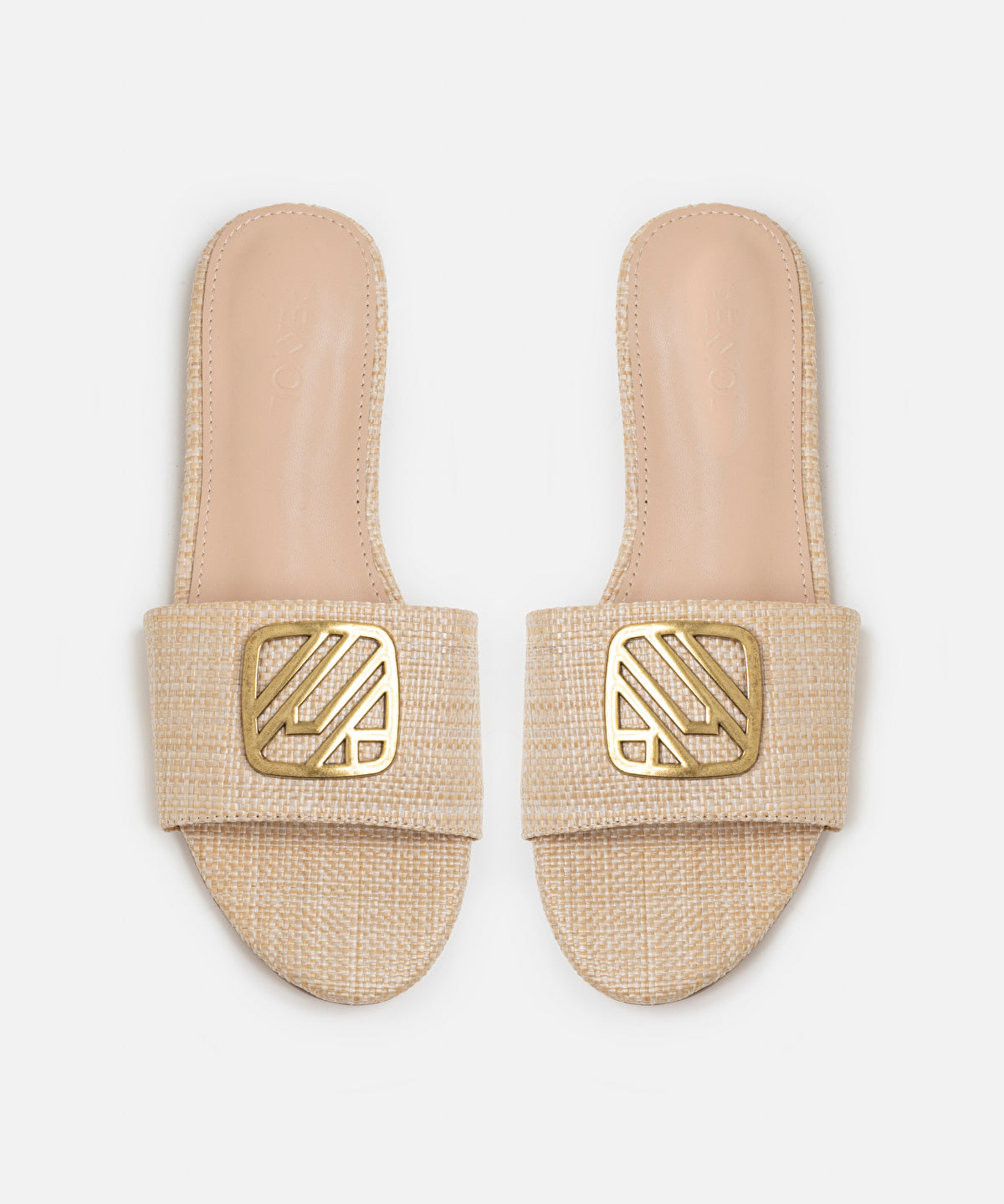 Monogram Buckled Slippers