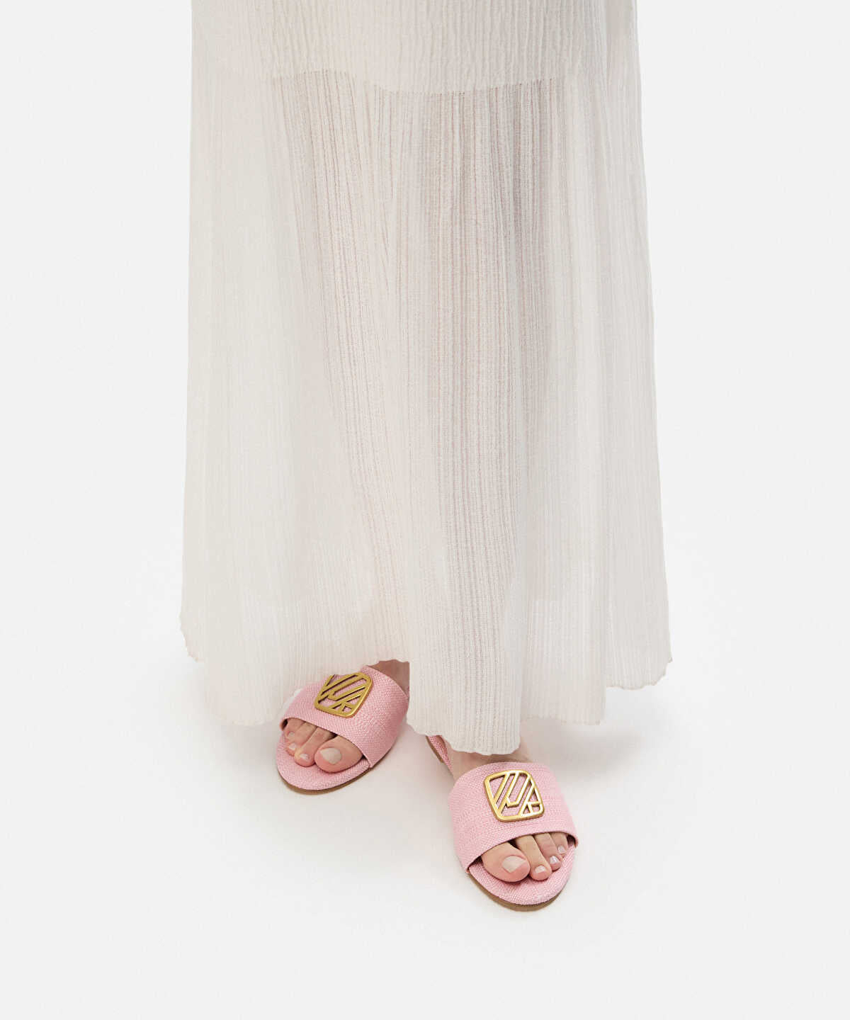 Monogram Buckled Slippers