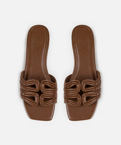 Spiral Strap Slippers