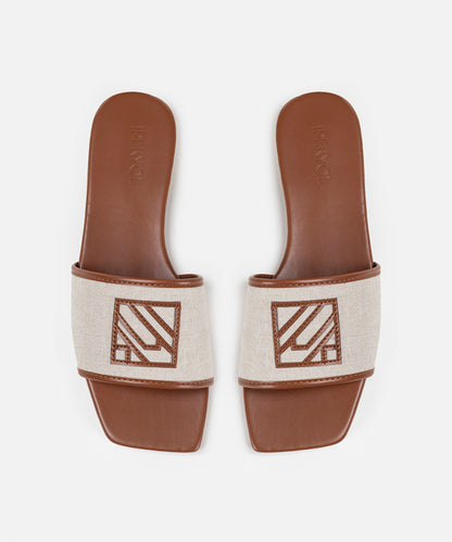 Monogram Applique Slippers