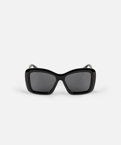 Inflated Gold-Tone Embellished Sunglasses
