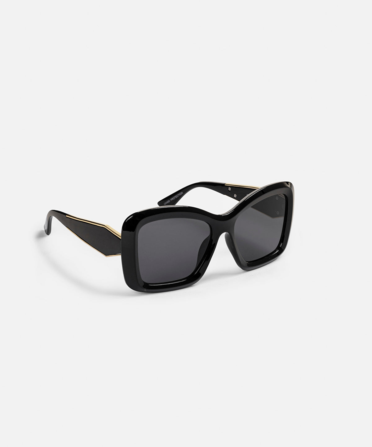 Inflated Gold-Tone Embellished Sunglasses