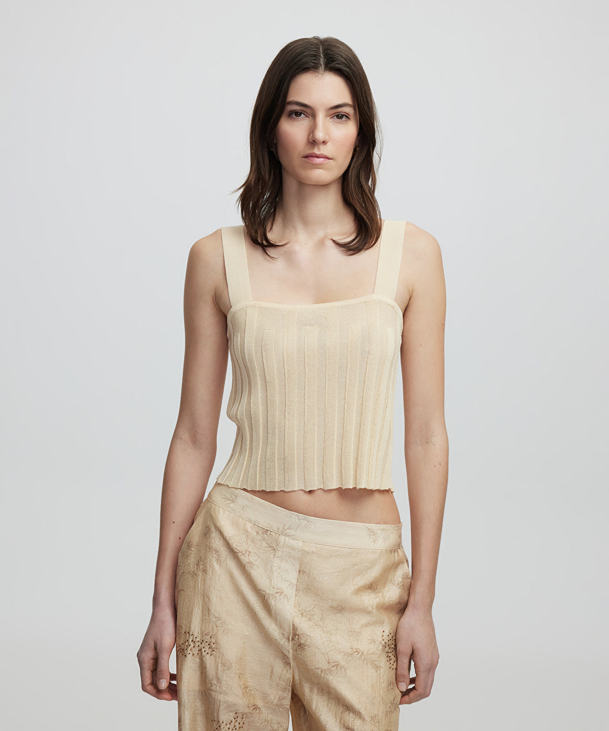 Strappy knit top