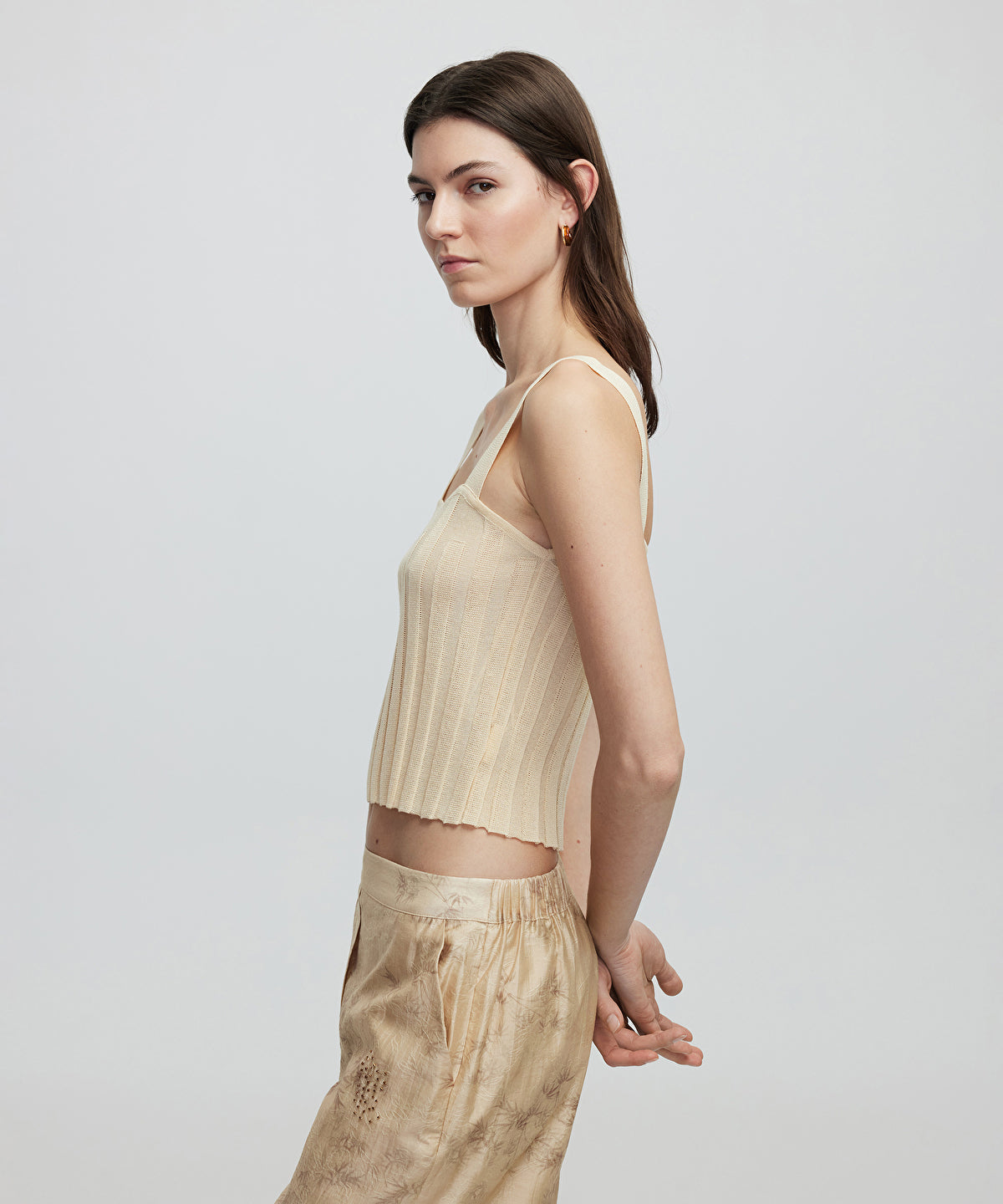 Strappy knit top