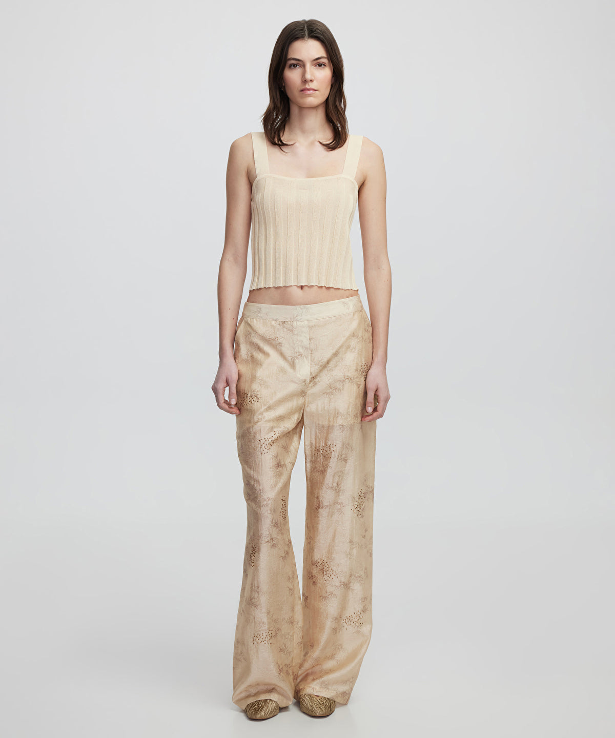 Zoomed Strappy Knit Top