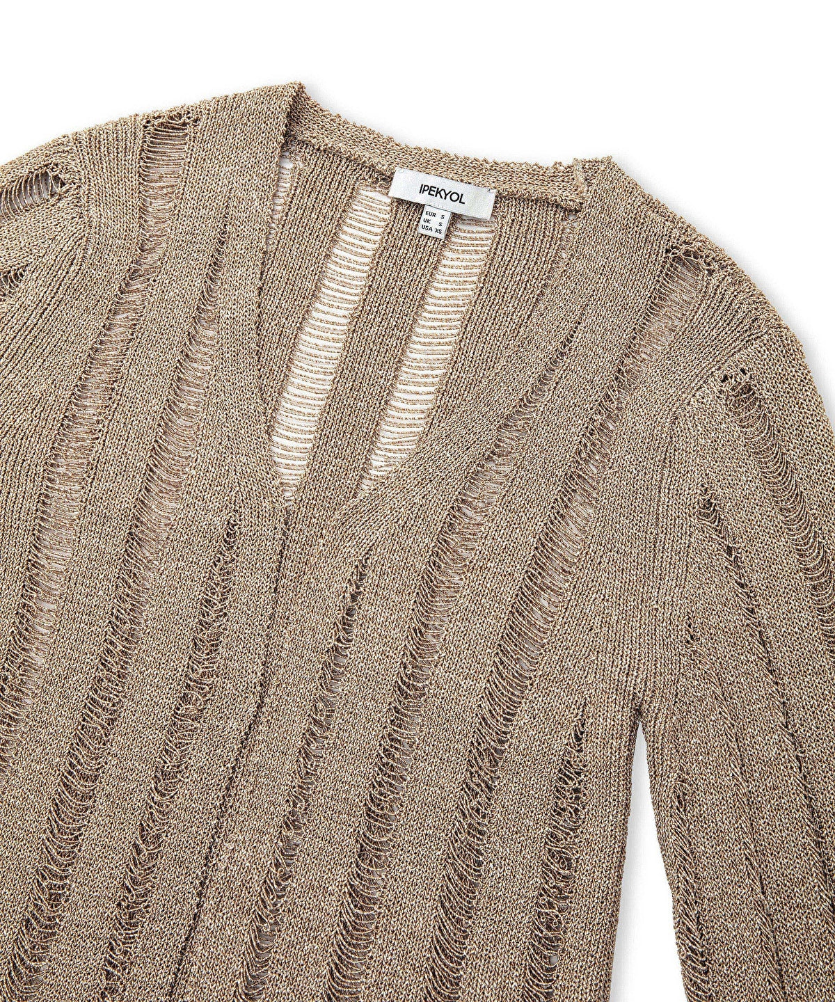 Zoomed Openwork Knit Cardigan
