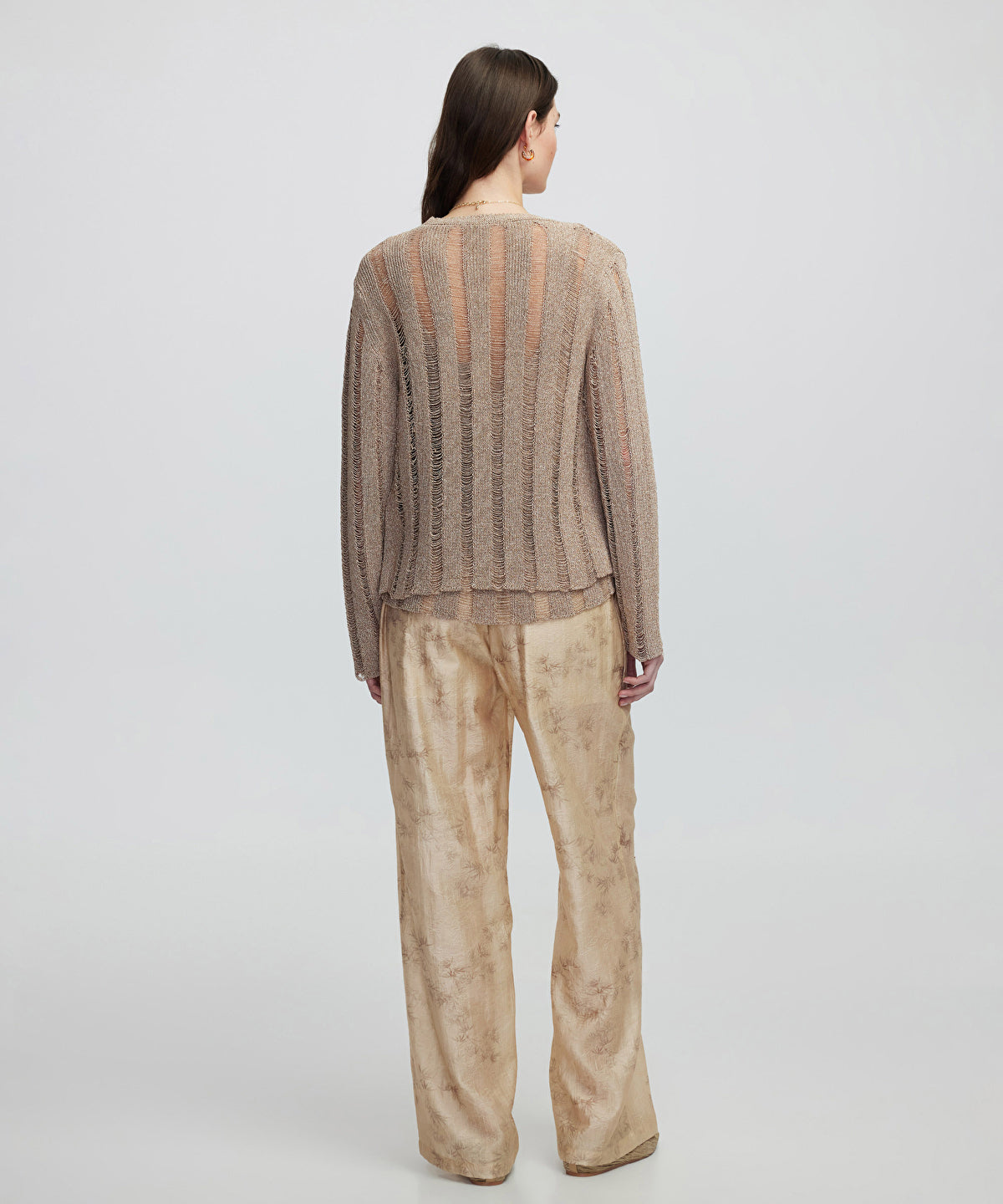 Zoomed Openwork Knit Cardigan