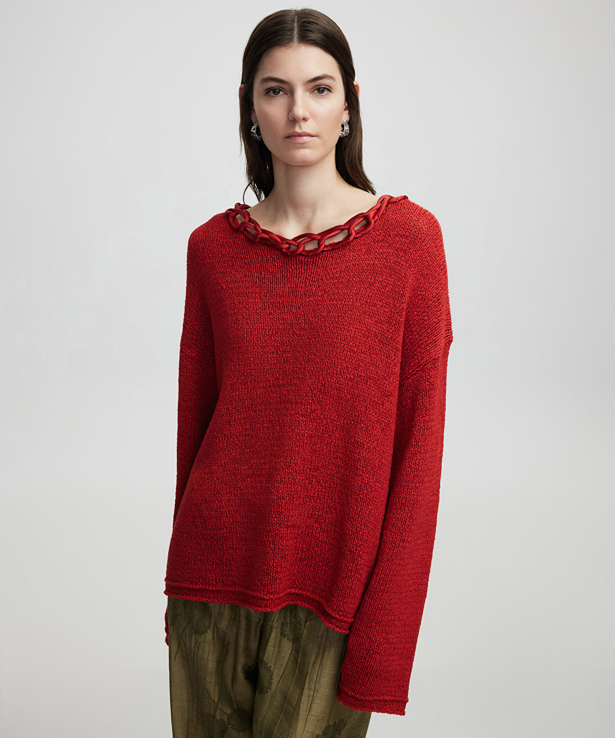 Zoomed Knit Sweater With Applique