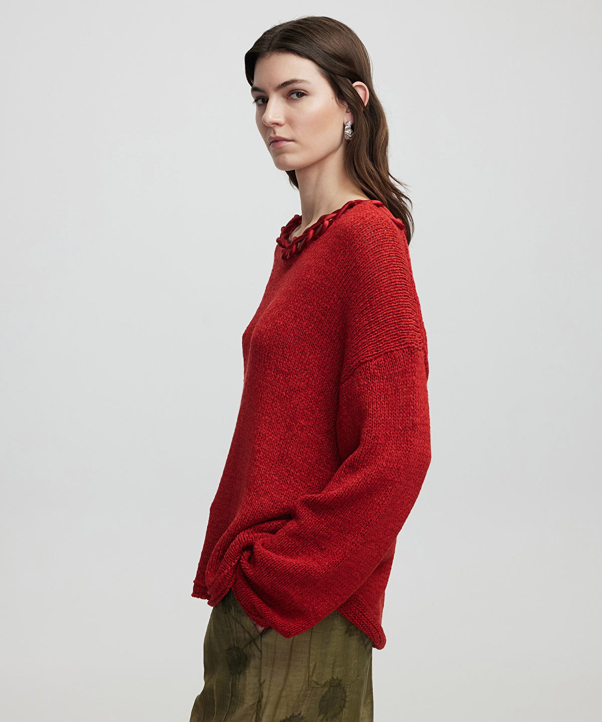 Zoomed Knit Sweater With Applique