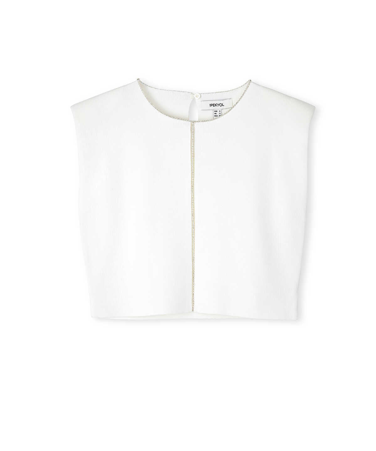 Knit Top With Rhinestones