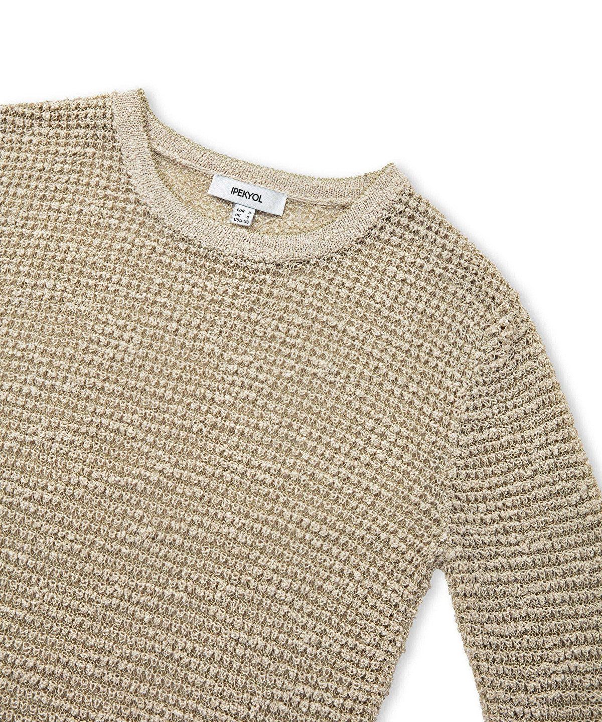 Zoomed Openwork Knit Sweater
