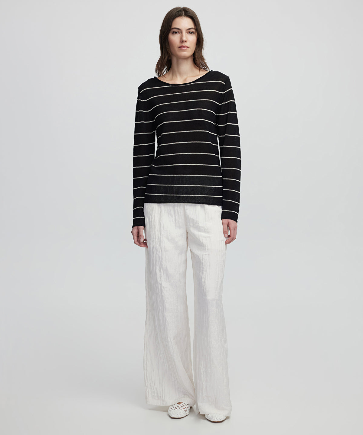 Zoomed Striped Knit Sweater