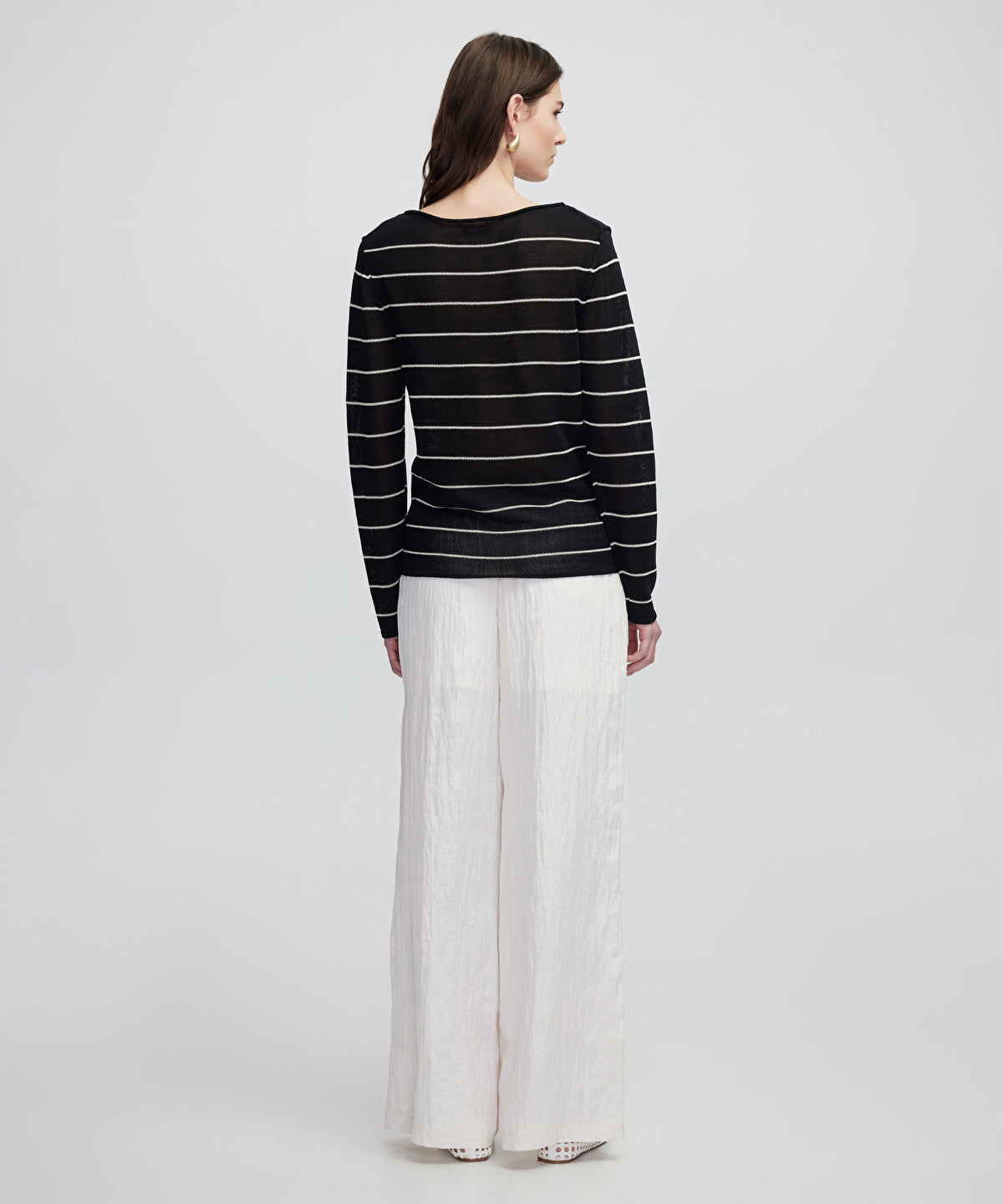 Zoomed Striped Knit Sweater