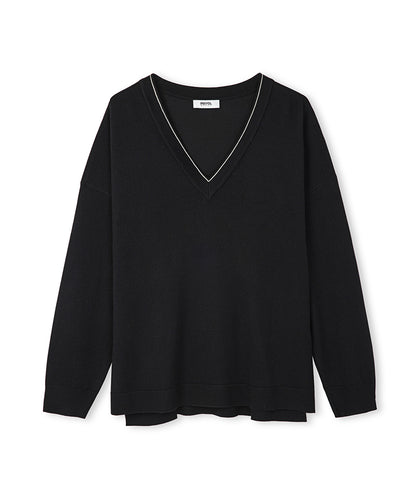 Knit Sweater With Rhinestones