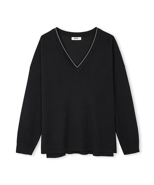 Knit Sweater With Rhinestones