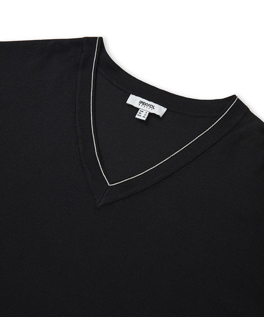 Knit Sweater With Rhinestones