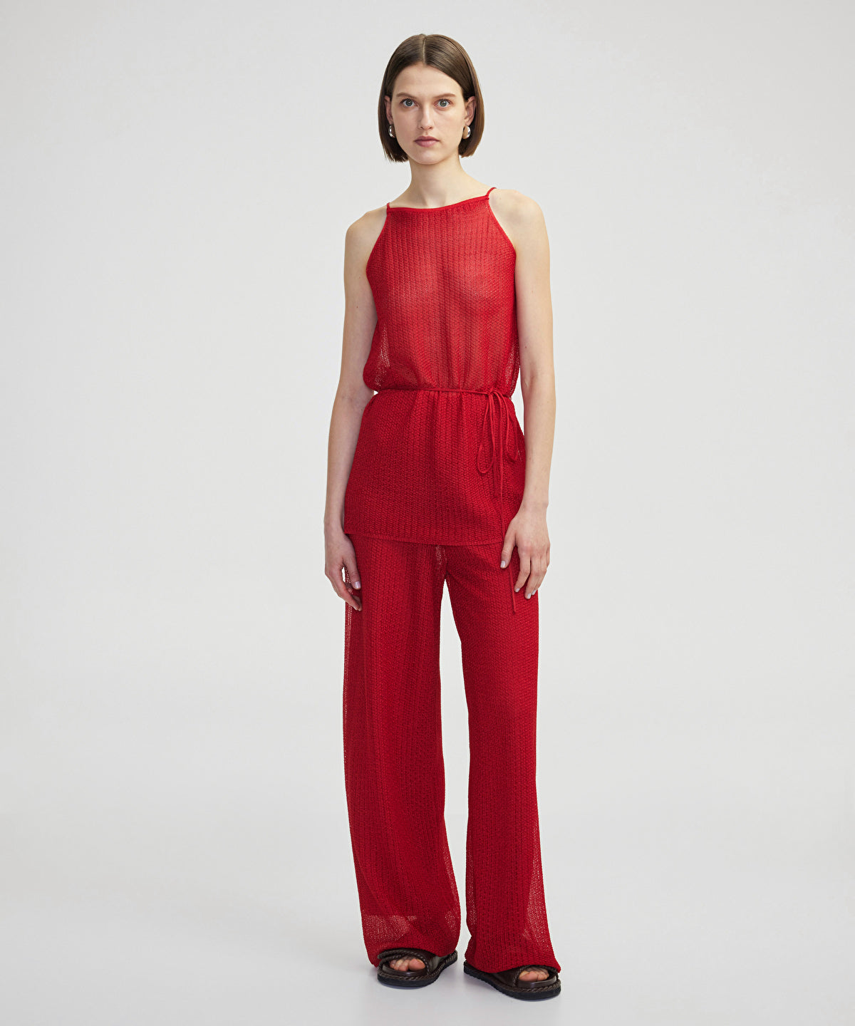Halter Neck Knit Top