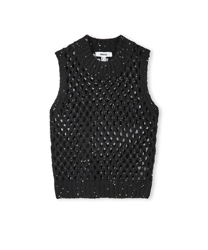 Sequinned Knit Top