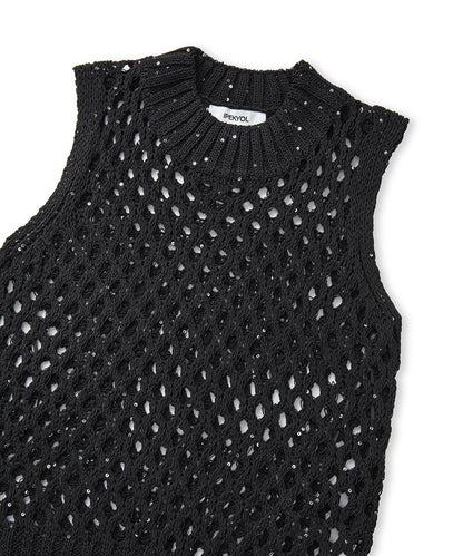 Sequinned Knit Top