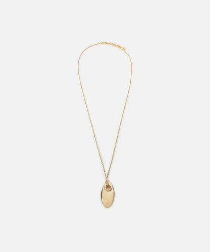 Necklace with metal pendant