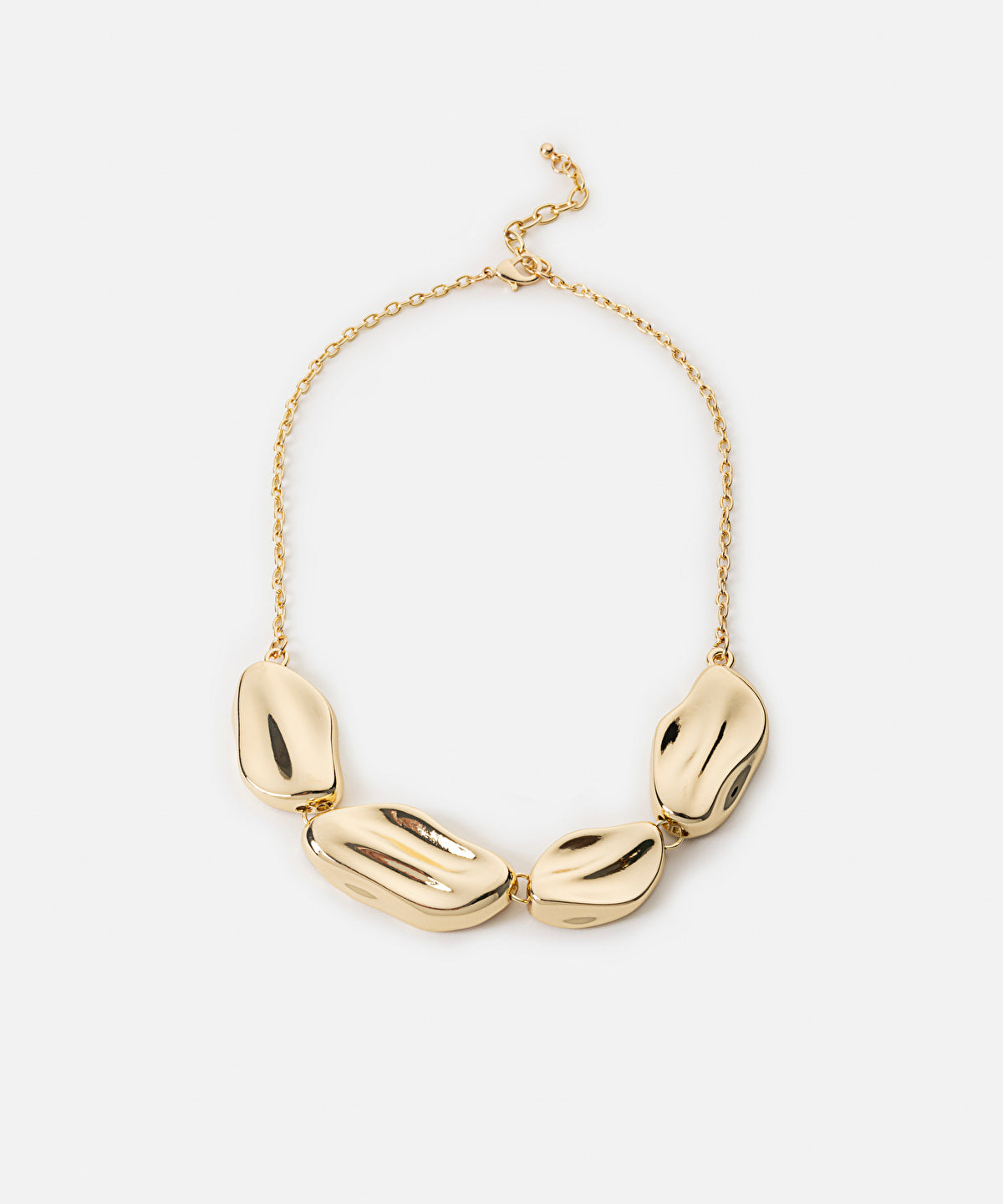 Multi-piece metal necklace