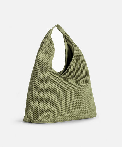 Textured maxi bag