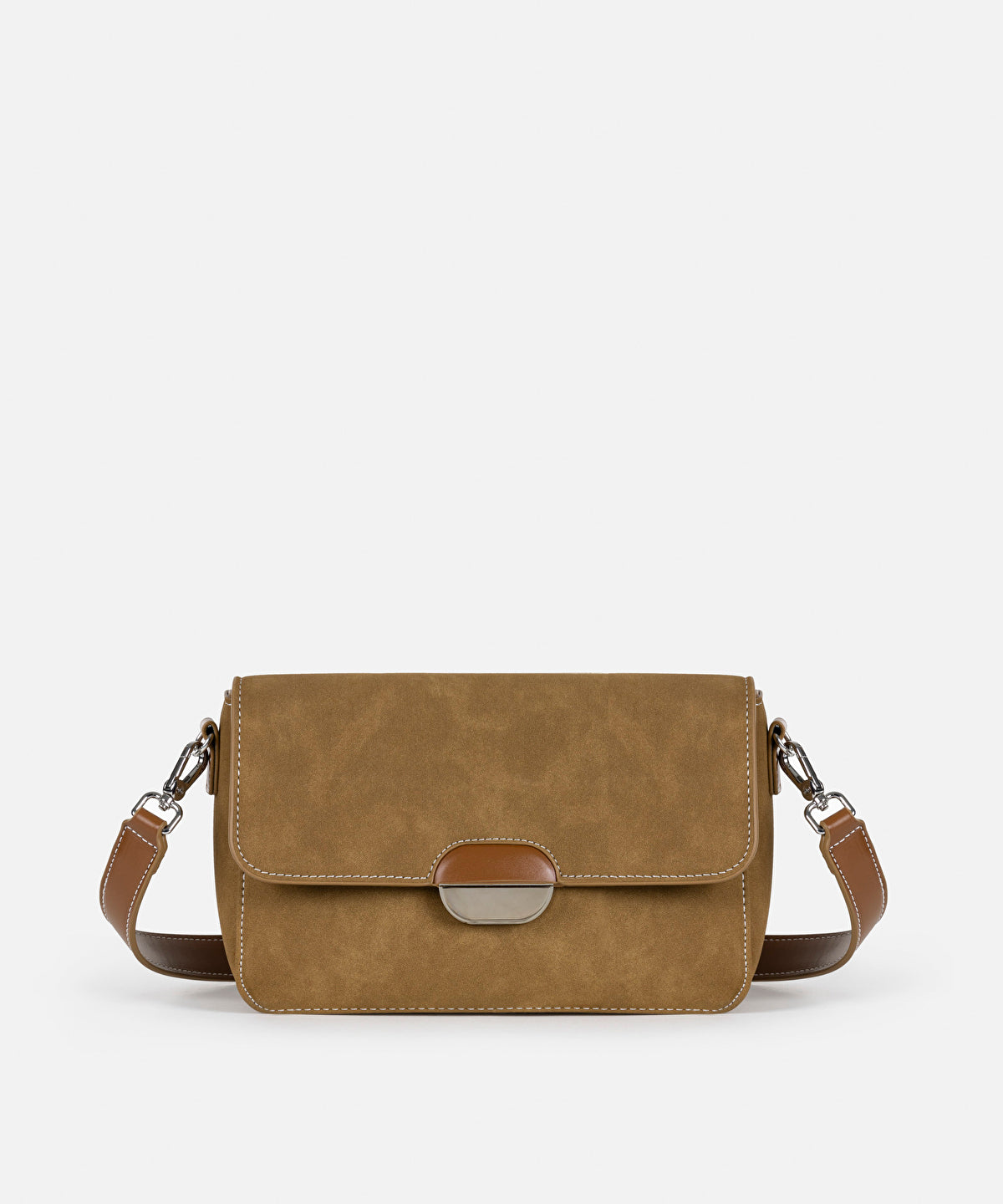 Zoomed Bag With Metal Buckle