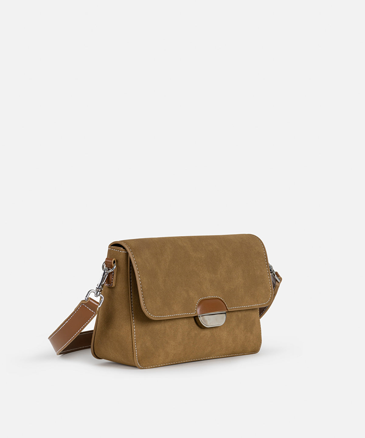 Zoomed Bag With Metal Buckle