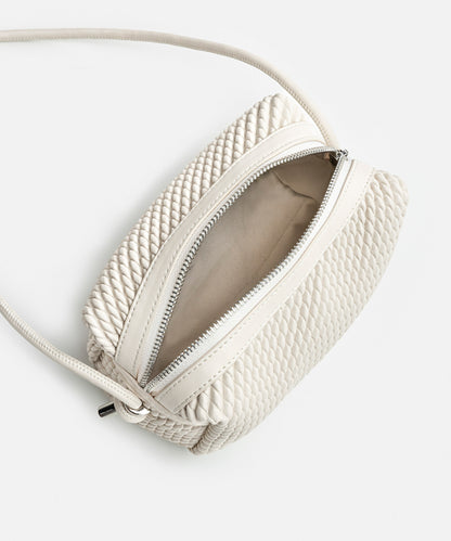 Textured crossbody bag