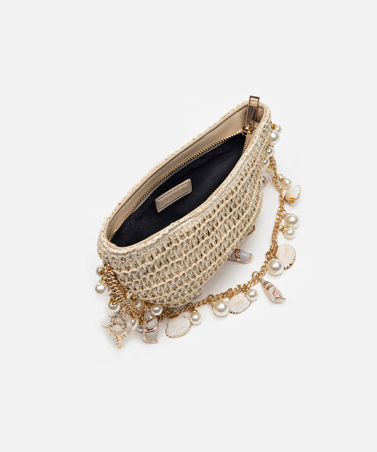 Embellished Straw Bag