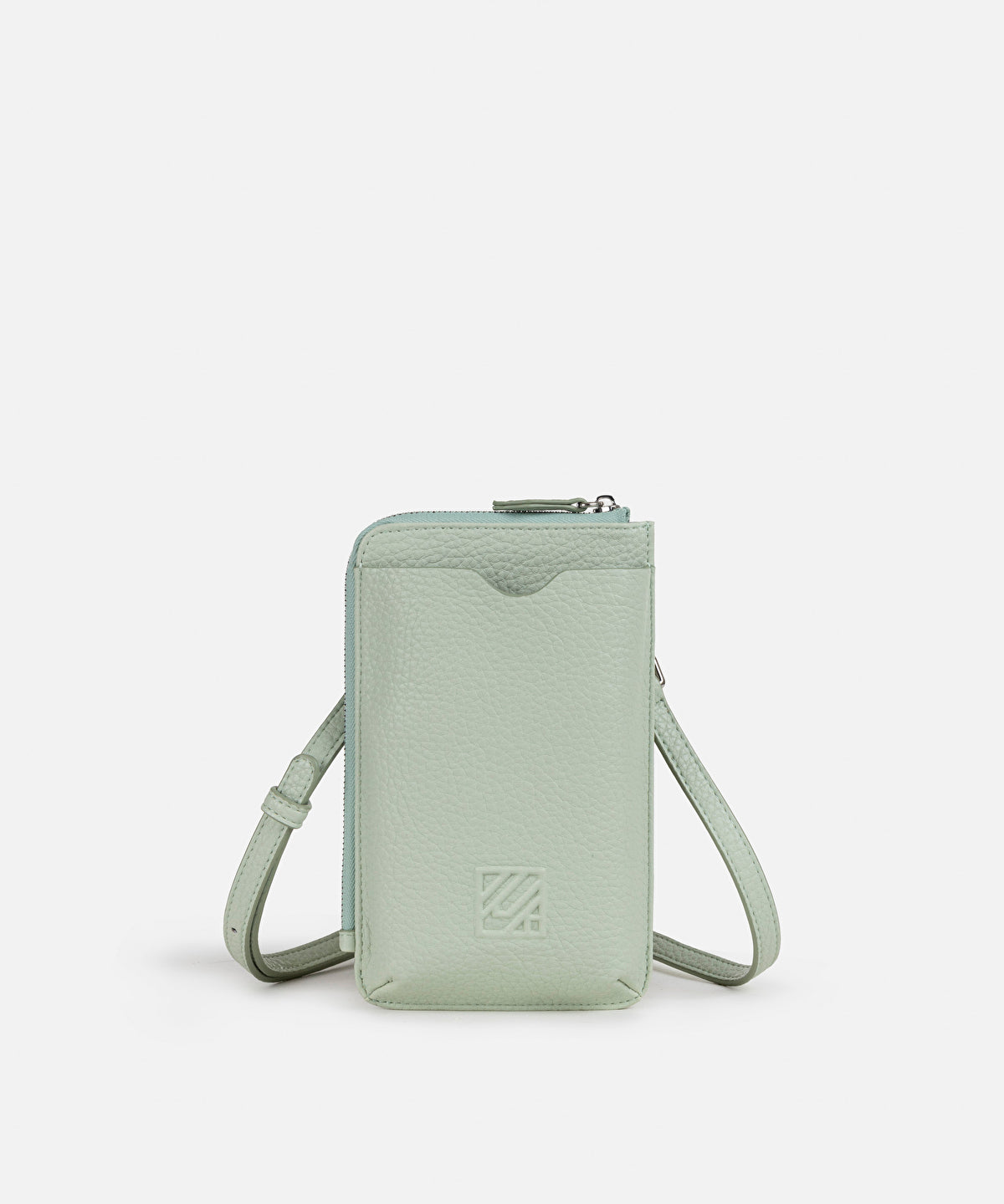 Leather-Effect Bag With Embossed Monogram