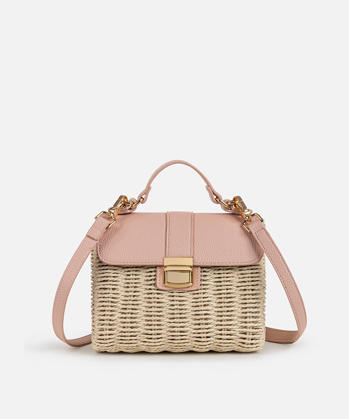 Top Handle Bamboo Bag