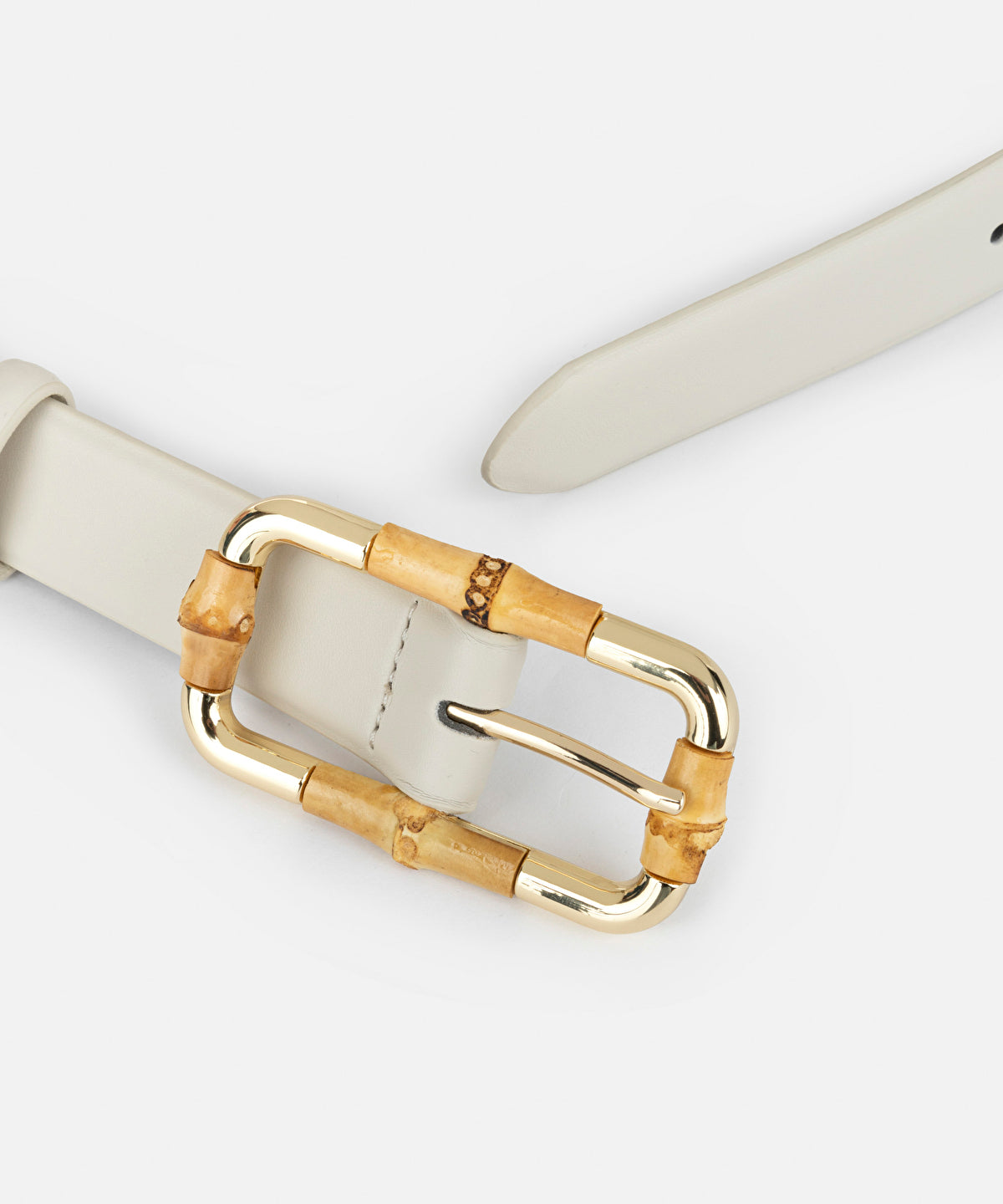 Bamboo buckle belt
