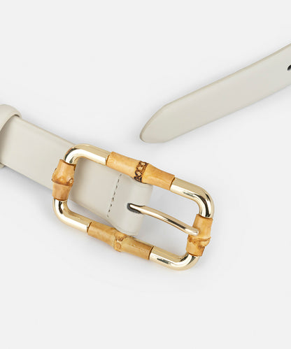 Bamboo buckle belt