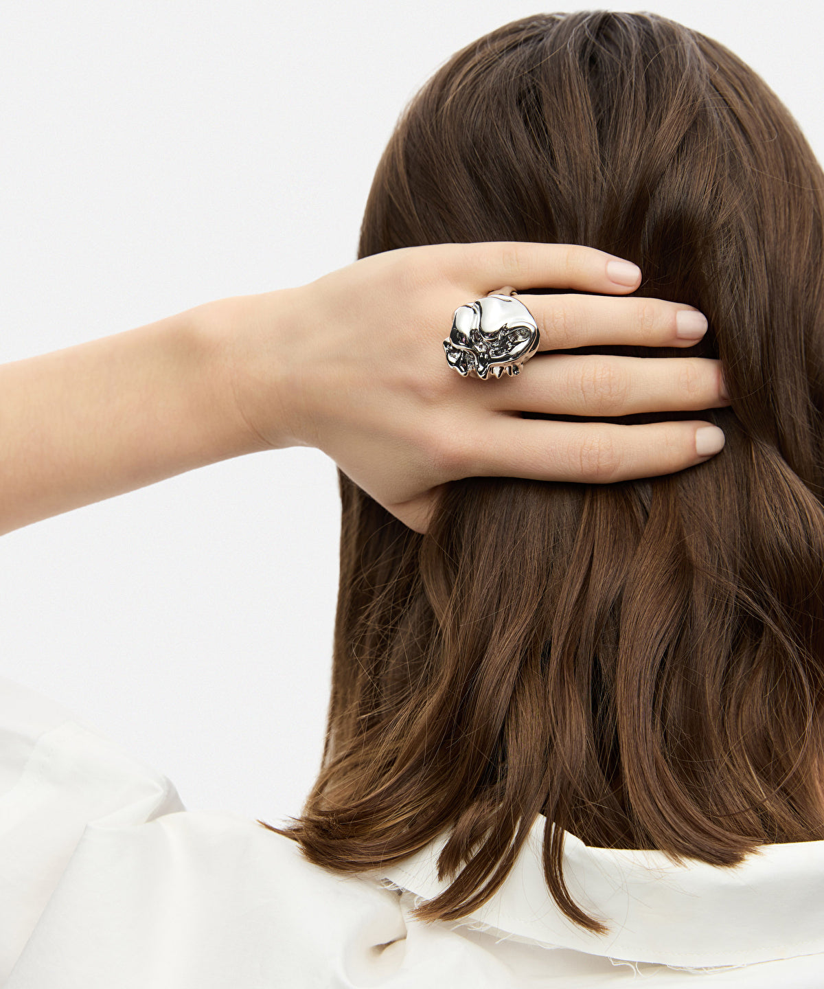 Zoomed Amorphous Metal Ring