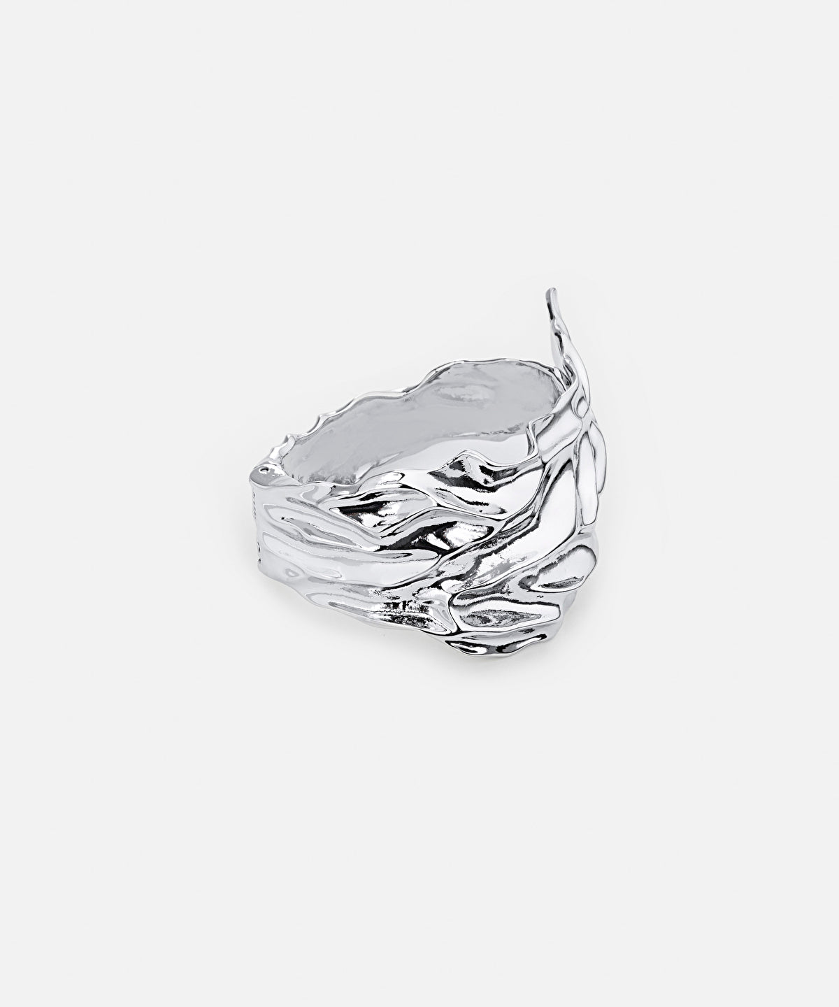 Zoomed Amorphous Metal Earrings