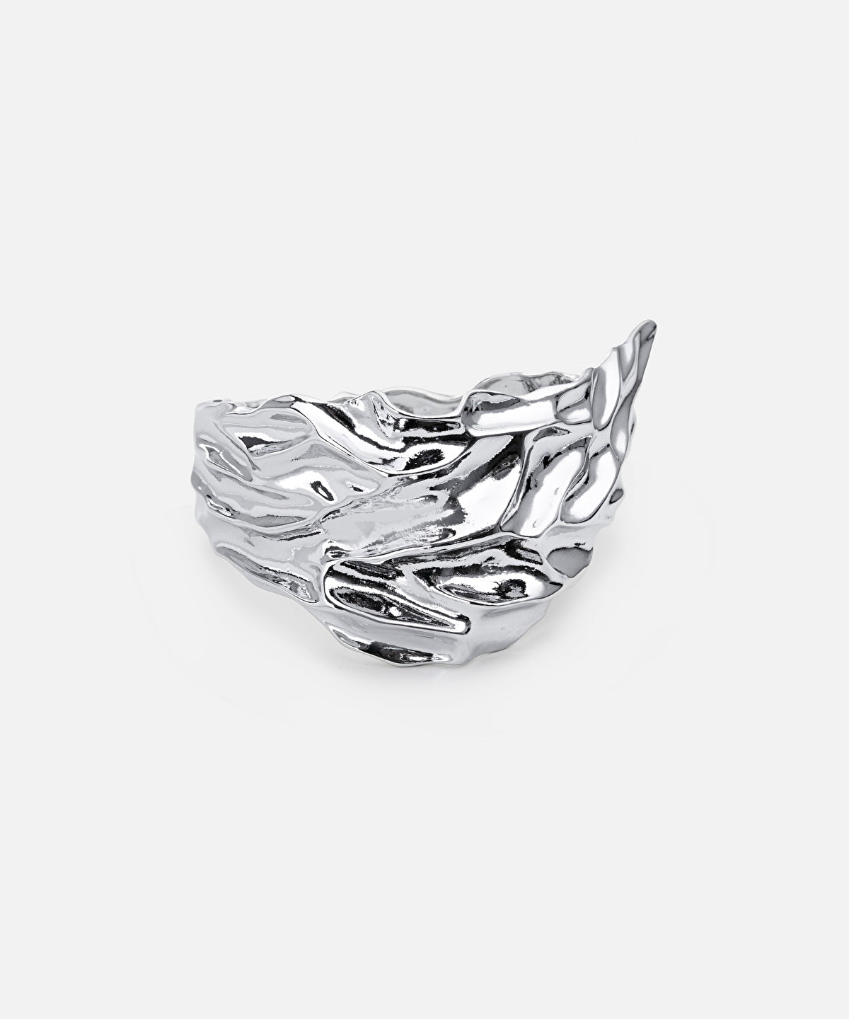 Zoomed Amorphous Metal Earrings