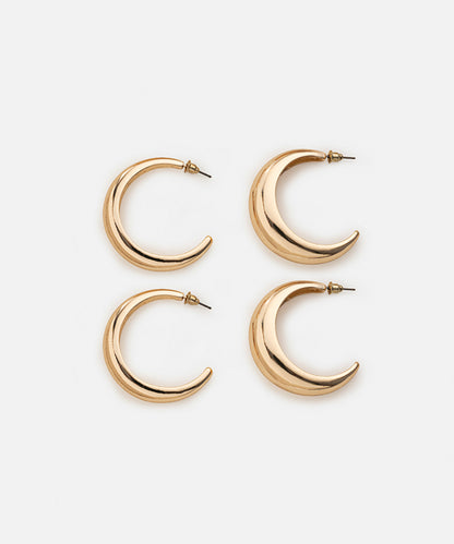 Hoop earrings set