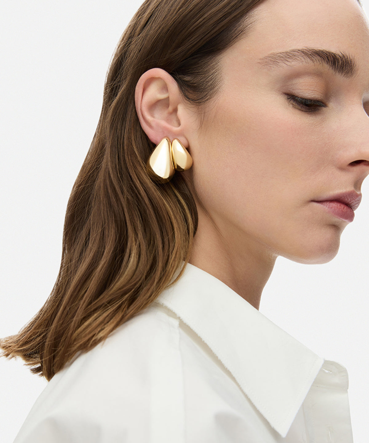 Zoomed Triple Earrings Set