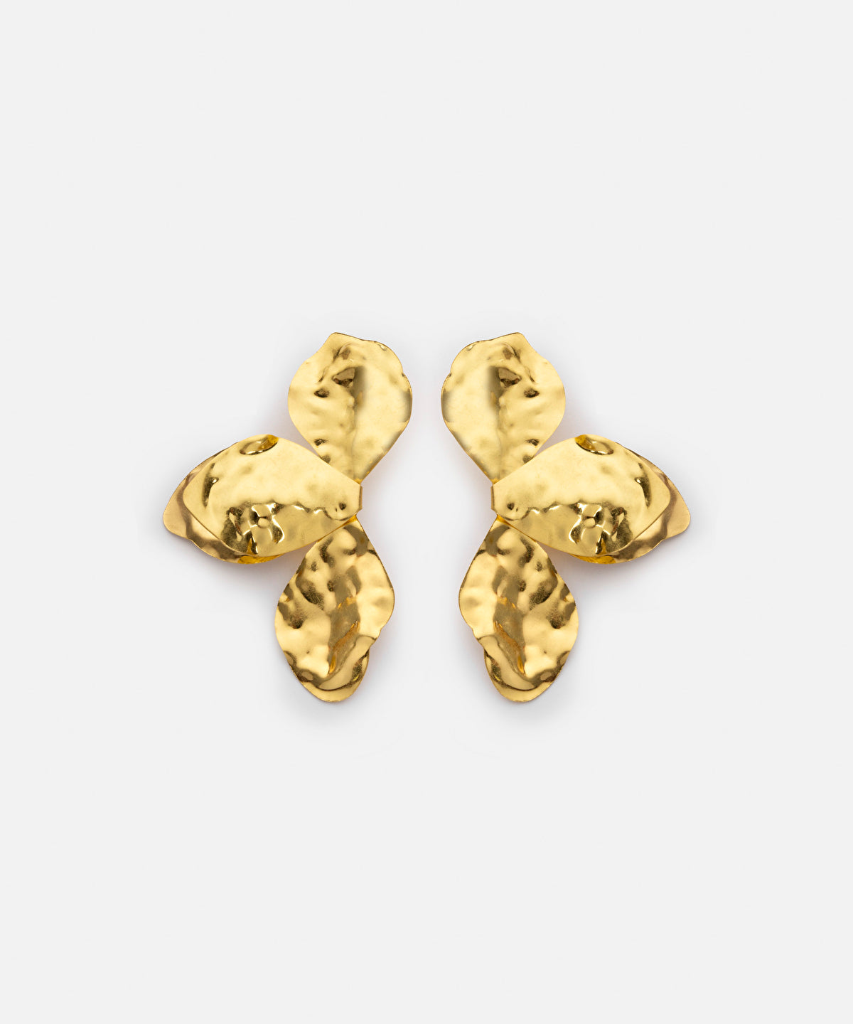 Zoomed Textured Flower Earrings