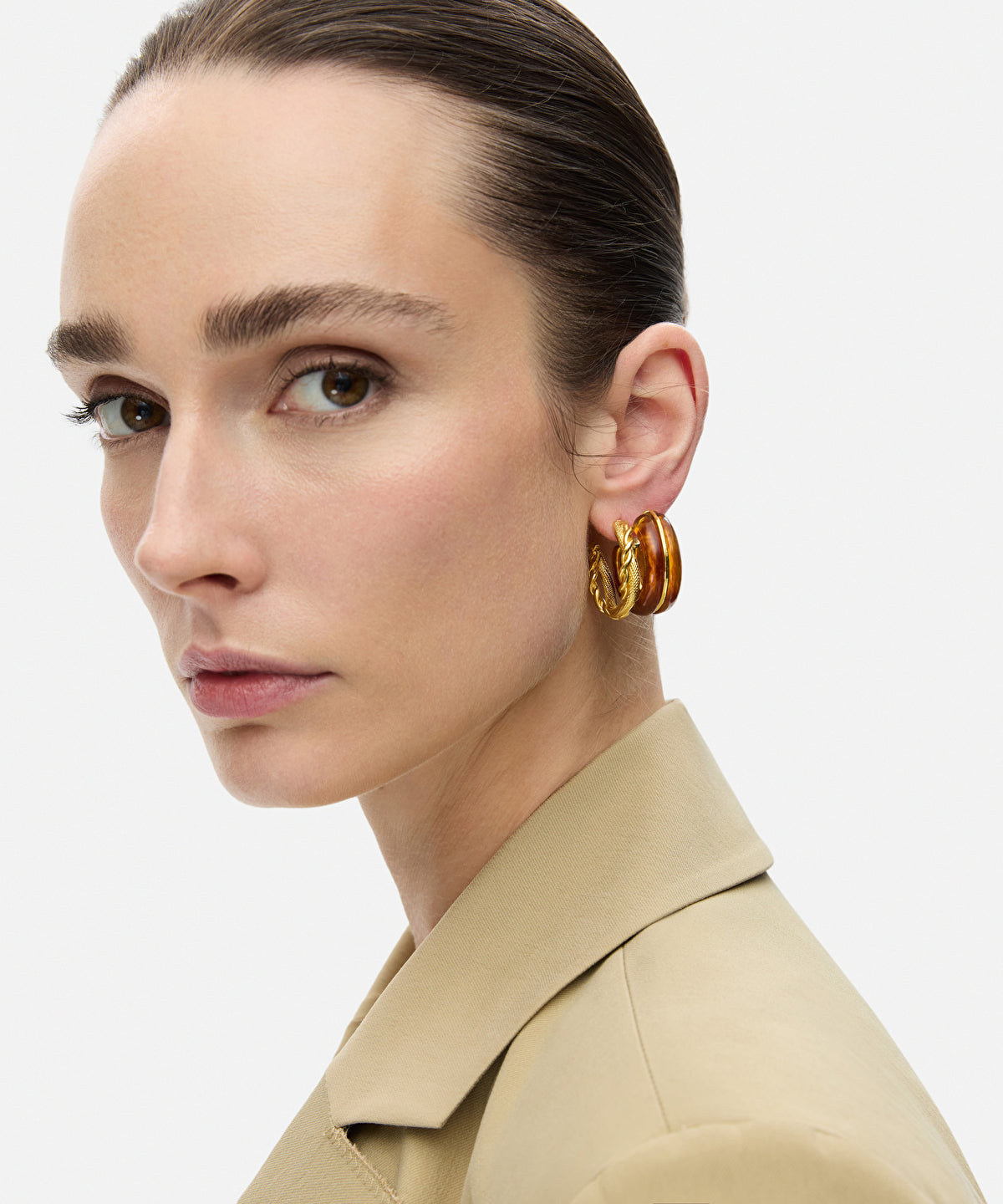Zoomed Set Of Three Earrings
